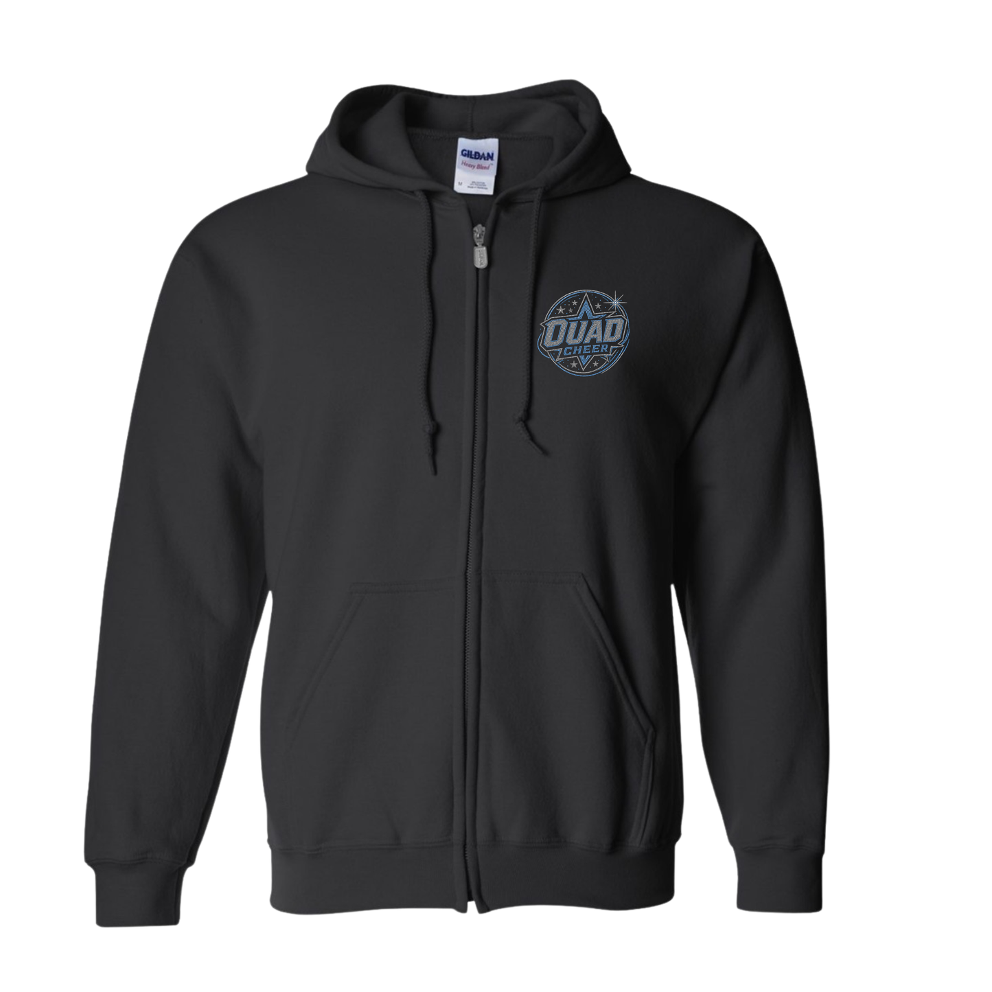 OUAD FULL ZIP (FRONT LOGO ONLY)