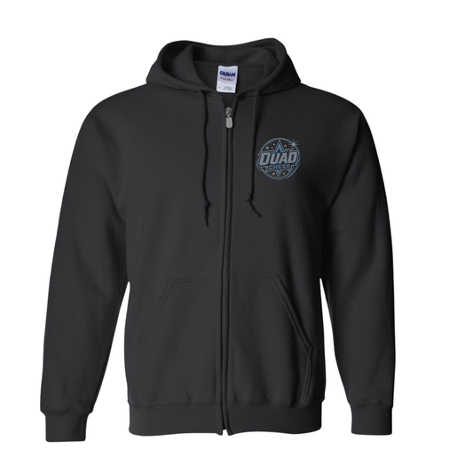 OUAD FULL ZIP (FRONT LOGO ONLY)